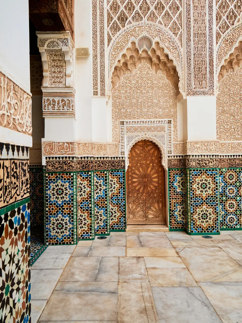 Moroccan craftsmanship and decorative details